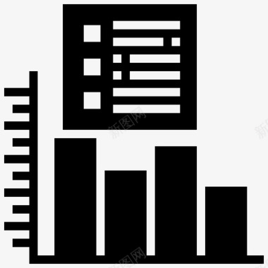 折线分析图表条形图分析图表图标