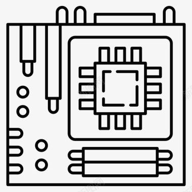 年会主背景板主板电路板硬件图标