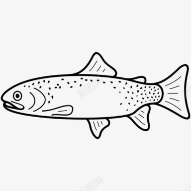 绿背刺鱼科罗拉多州鱼图标