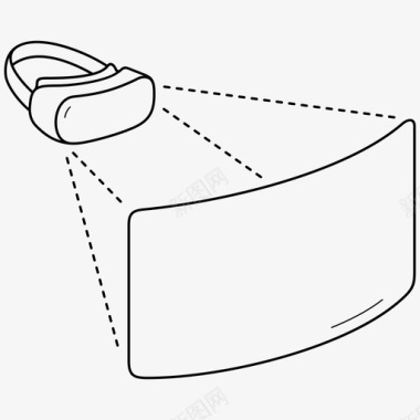 虚拟现实交流学习虚拟现实耳机游戏眼镜图标
