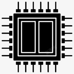 双核处理器双核计算机芯片双cpu高清图片