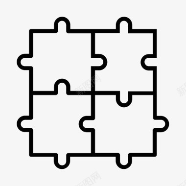 简洁游戏机puzzel商业游戏图标