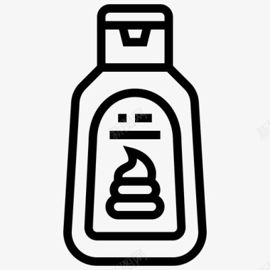 剃须泡沫护理美容图标