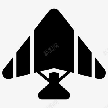滑翔伞飞机滑翔机图标