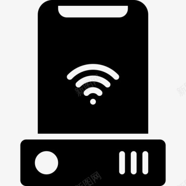 居家使用手机路由器wifi热点互联网图标