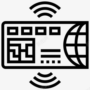 八卦五行信用卡银行无现金图标