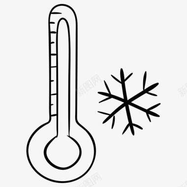 冻结温度气候冷温带图标