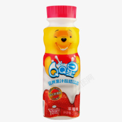 伊利QQ星营养果汁酸奶饮品素材