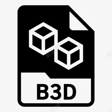 3d电视b3d文件格式图标