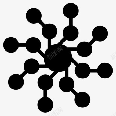 邻里和睦网络与科学邻里神经图标