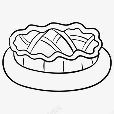芝士蛋糕苹果派芝士蛋糕食物图标