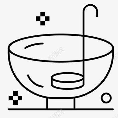 感恩节插画晚餐感恩节图标