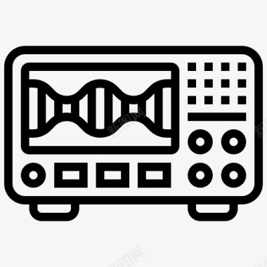 充电显示示波器显示器电气图标