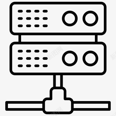 传输网络服务器大数据数据中心图标