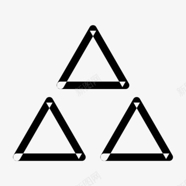 金字塔抽象创意图标