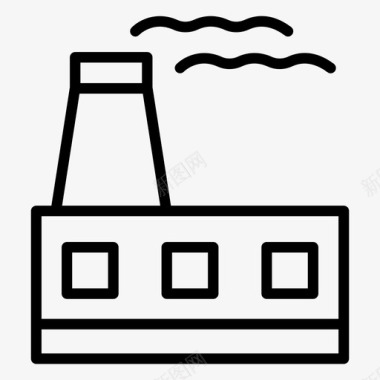 烟囱工厂烟囱工业图标