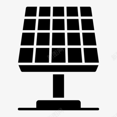 太阳能板太阳能板可再生能源太阳能图标