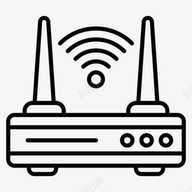 接入交换机wifi路由器接入路由器调制解调器图标