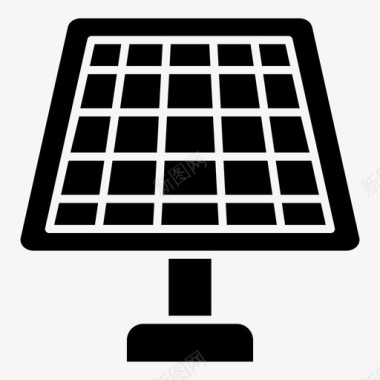 太阳能板光伏电池太阳能电池图标