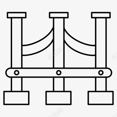 icon桥梁桥梁建筑城市图标