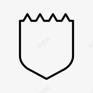 皇家护盾徽章防护图标