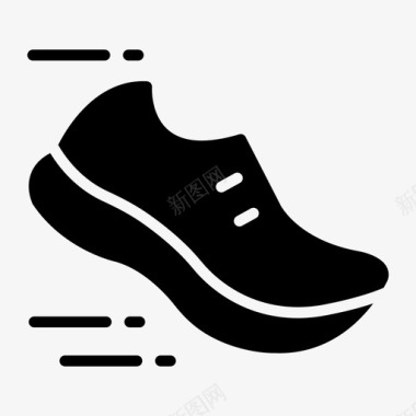 矢量运动运动鞋游戏比赛图标