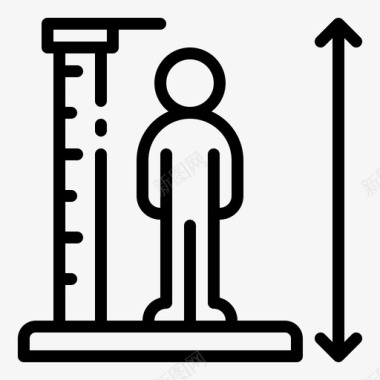 个人中心图标免抠素材身高秤生长图健康图标