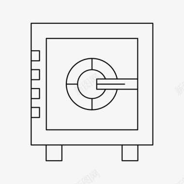 储物柜保险箱储物柜保安图标