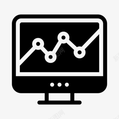 营销图表屏幕分析图表在线图标