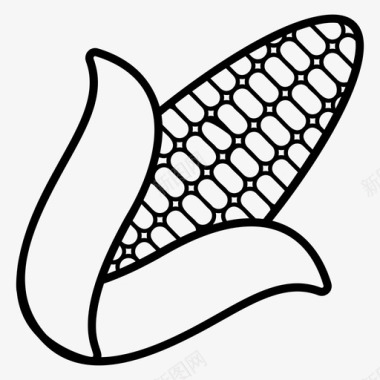 玉米玉米芯成熟玉米图标