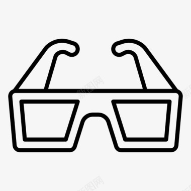 3d电视3d眼镜虚拟眼镜vr眼镜图标