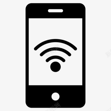 移动创意海报移动wifi设备电话图标