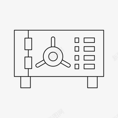 木头箱存款保险箱图标