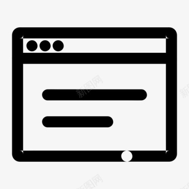 窗口浏览器应用程序流线型图标
