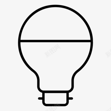 发光led灯泡创意创新图标