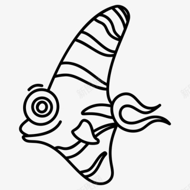 热带鱼水生动物生物图标