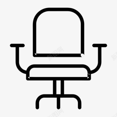 座椅办公椅商务家具图标