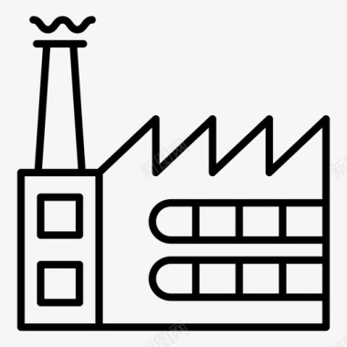 发电厂工业电力工业环保工厂图标