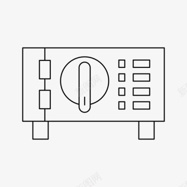 仓库搬运工保险库储物柜保险箱图标