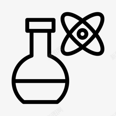 活性分子烧杯原子烧瓶分子图标