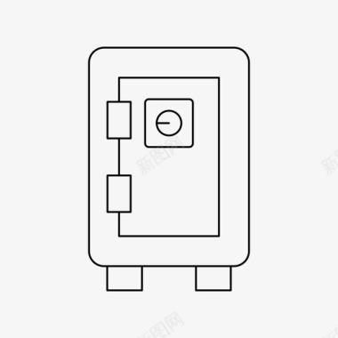 宜家储物柜保险箱储物柜保安图标