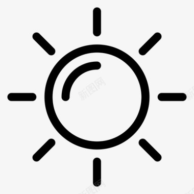 太阳光库太阳光辉阳光图标