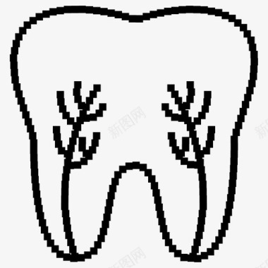 小牙齿牙齿牙科医学图标