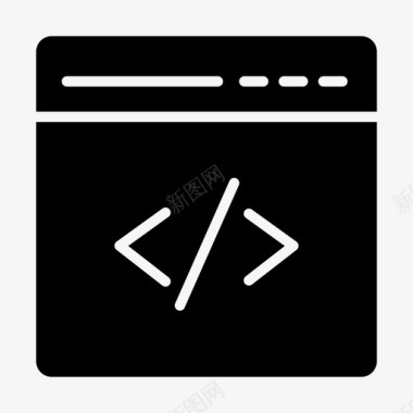 编程语言编码网页编码开发图标