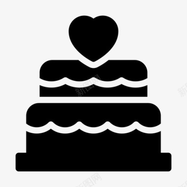 生日蛋糕美味甜点图标