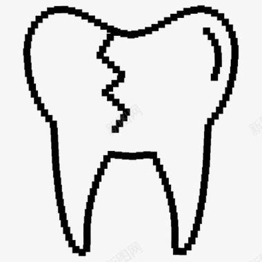 有关牙齿牙齿清洁牙医图标