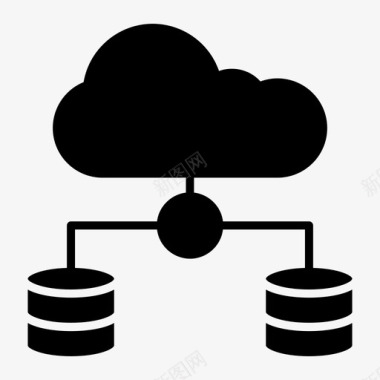 数据中心云数据服务器云数据库数据库图标