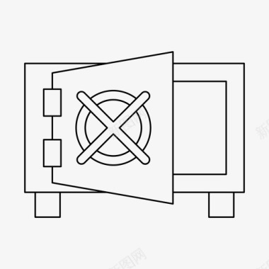 保险库保险库金融保险箱图标