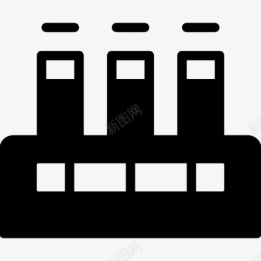 糯米制造工厂工业制造图标