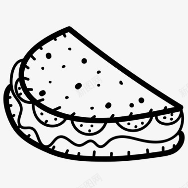 卷饼三明治图食物墨西哥菜图标